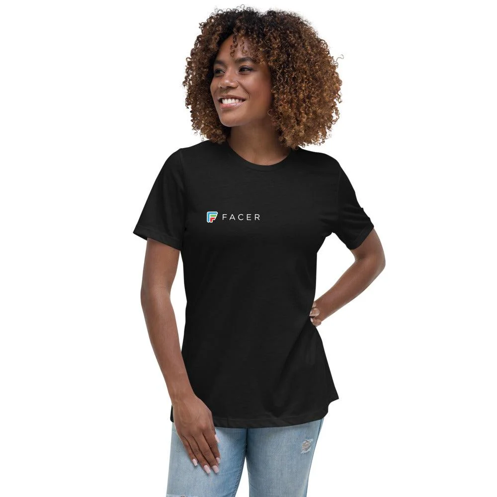 Facer Black Womens T-Shirt - Image 2