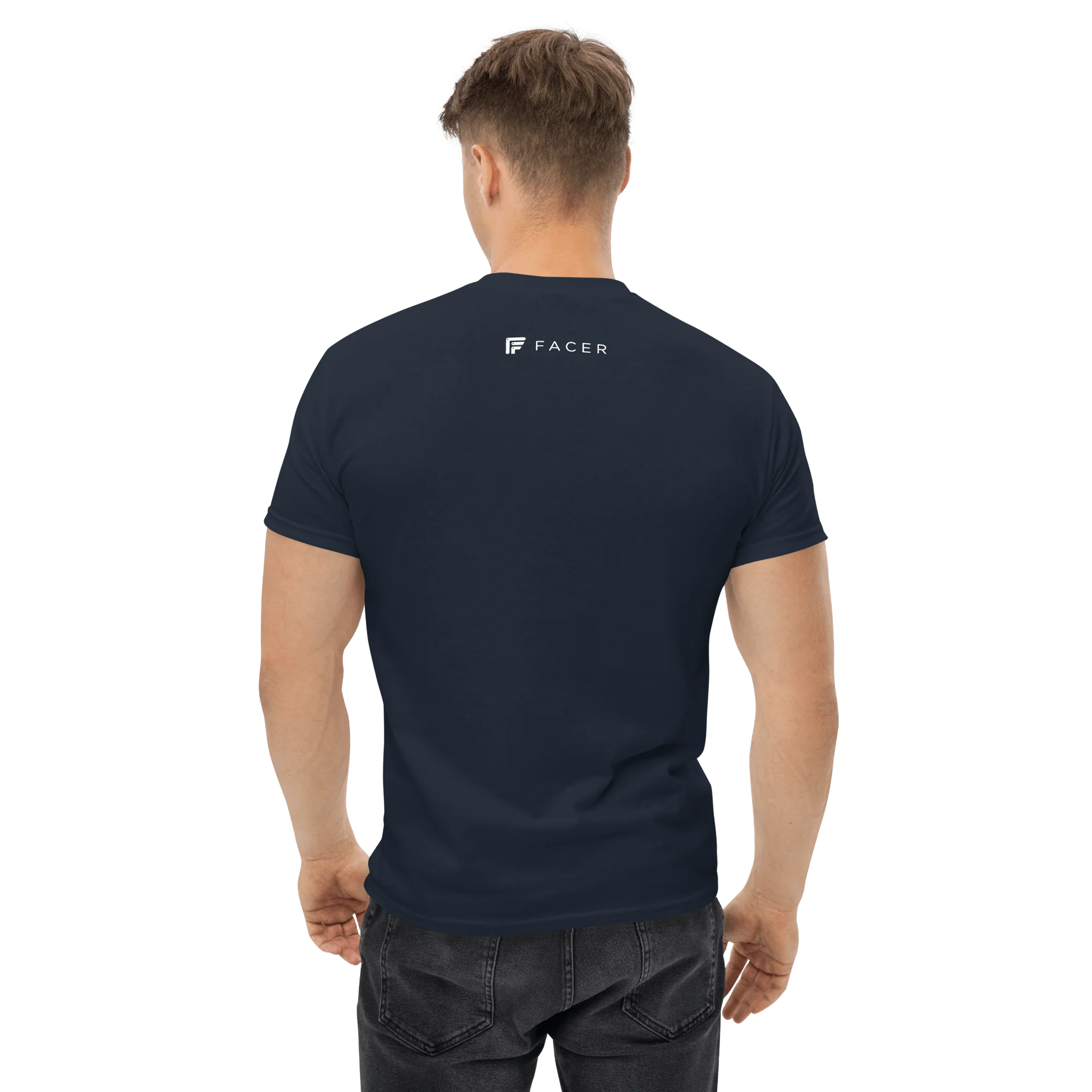 Facer classic T-shirt for men - Small color logo - Image 4