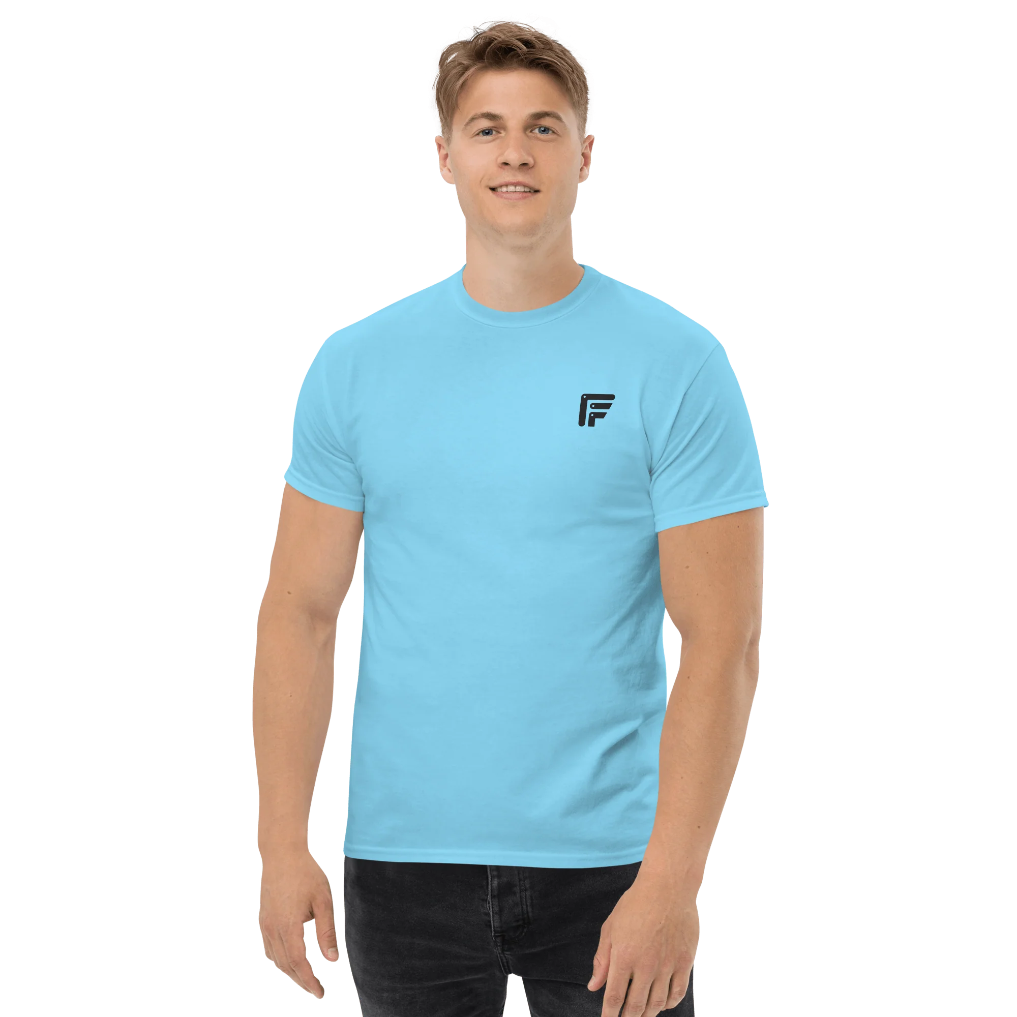 Facer classic T-shirt for men - Small dark logo - Image 3