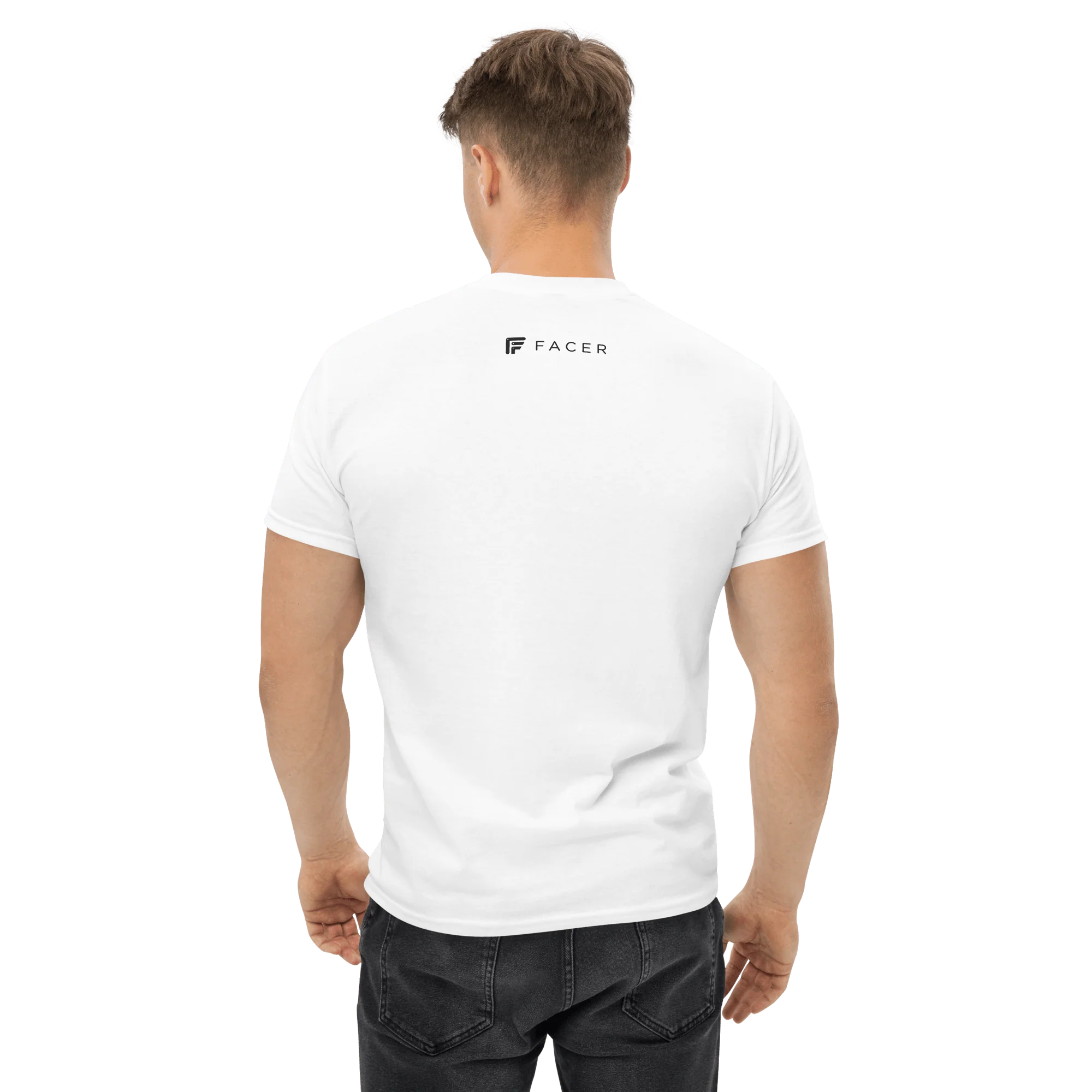 Facer classic T-shirt for men - Small dark logo - Image 6