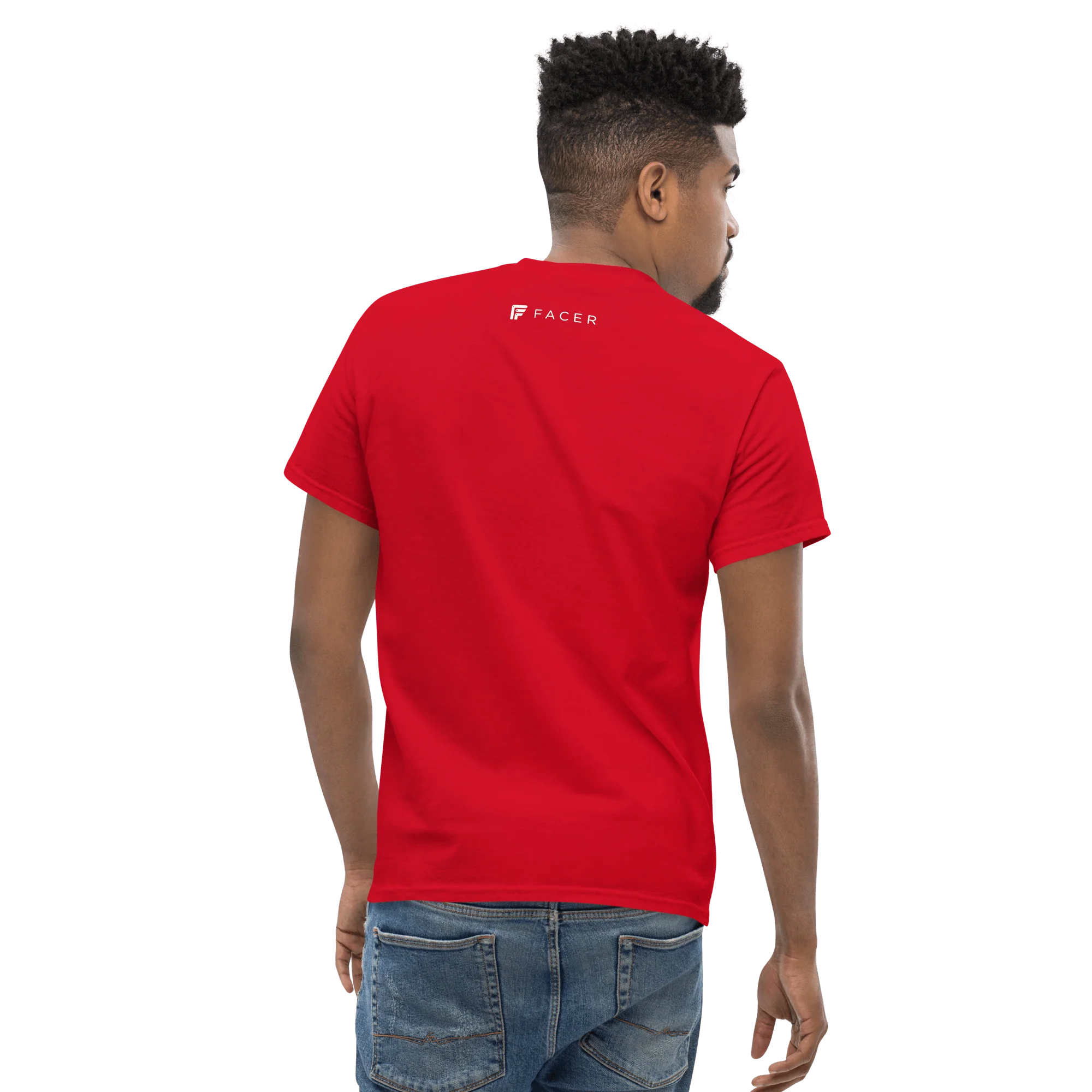 Facer classic T-shirt for men - Small white logo - Image 12