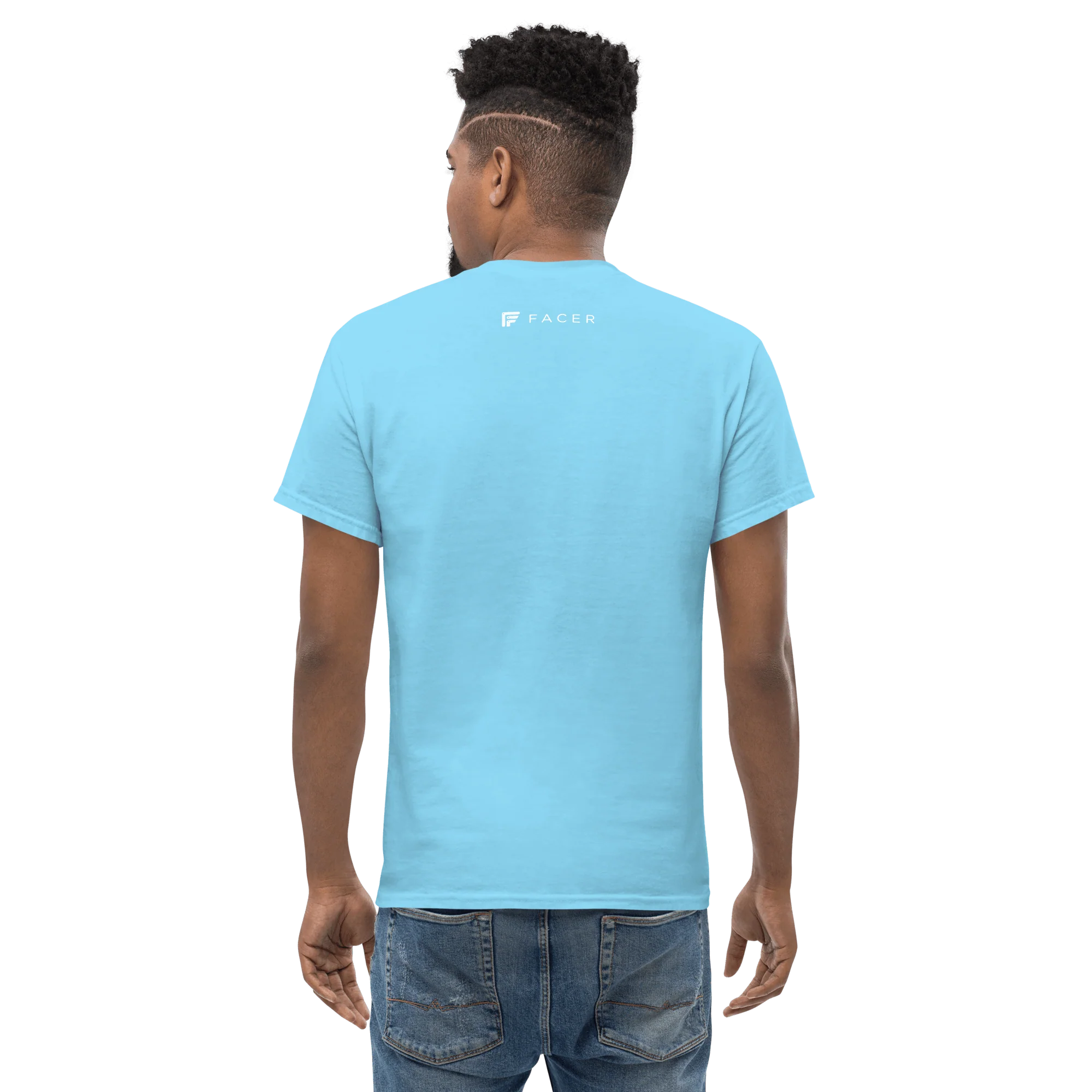 Facer classic T-shirt for men - Small white logo - Image 15