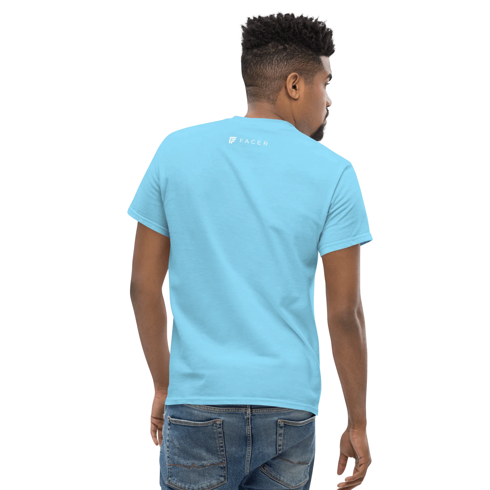 Facer classic T-shirt for men - Small white logo - Image 16