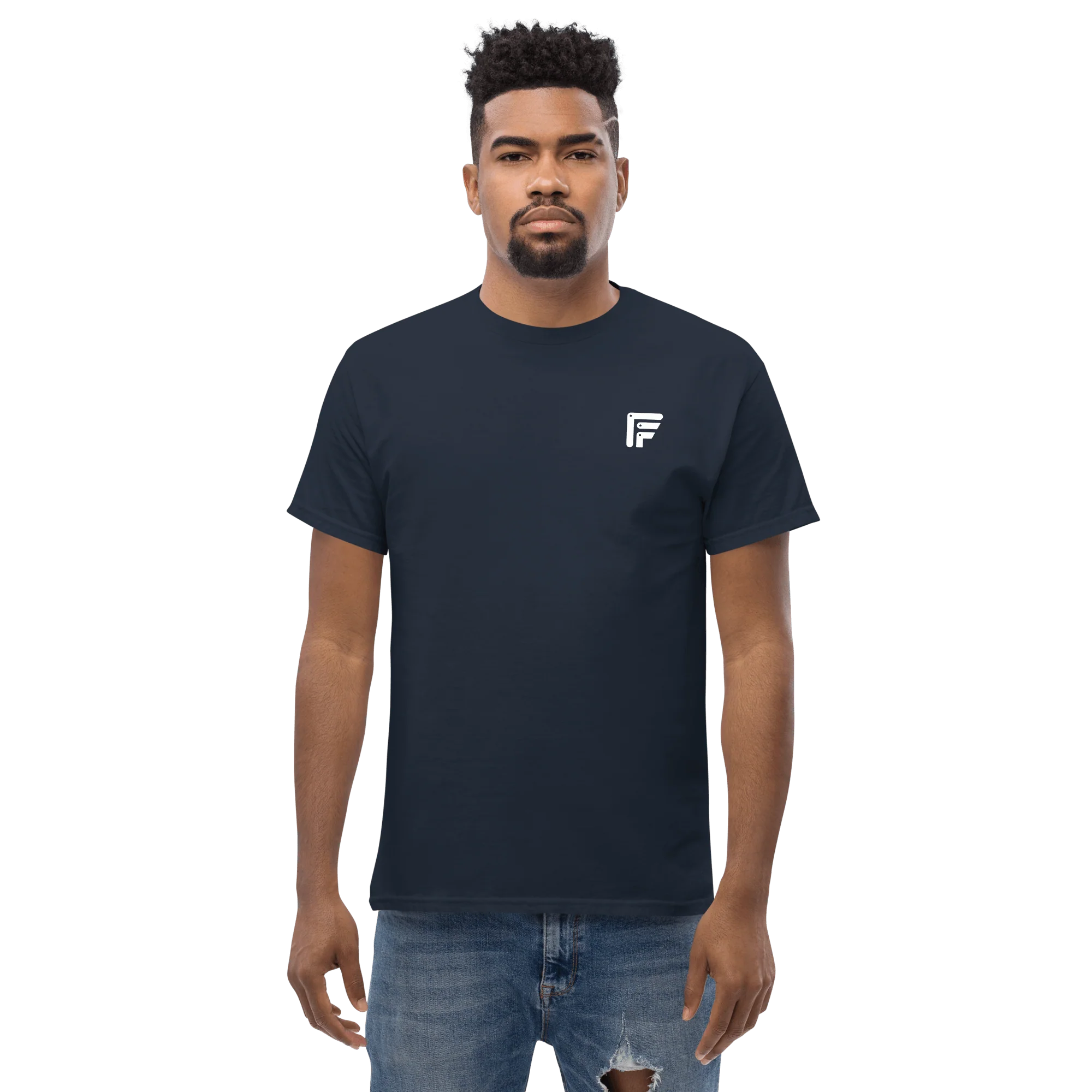Facer classic T-shirt for men - Small white logo - Image 5