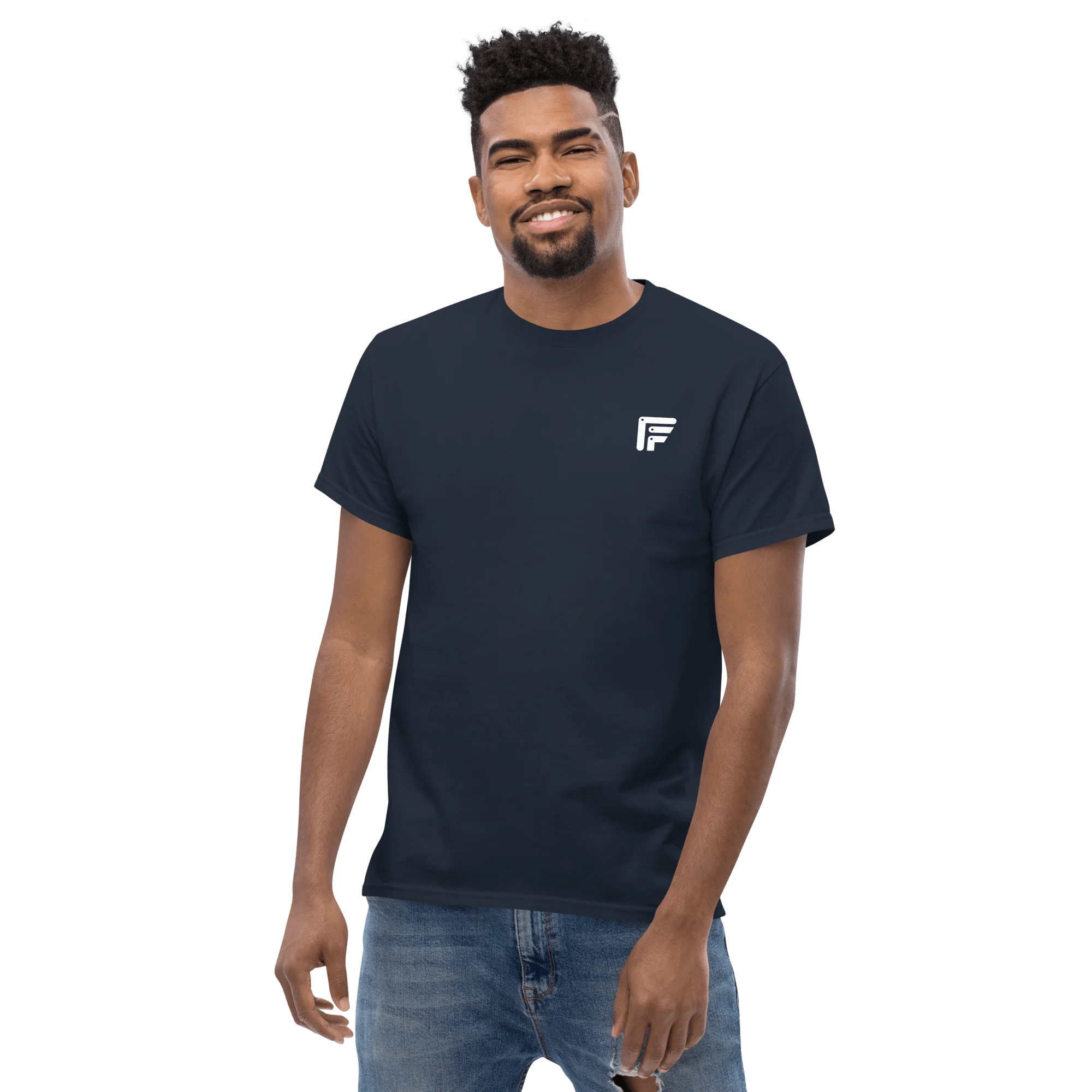 Facer classic T-shirt for men - Small white logo - Image 6