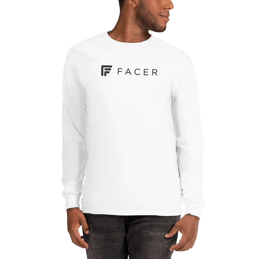 Facer Men’s Long Sleeve Shirt - Dark logo - Image 3