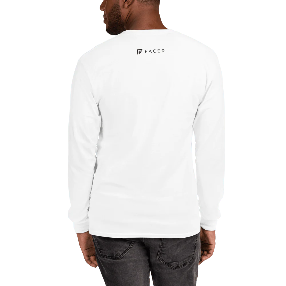 Facer Men’s Long Sleeve Shirt - Dark logo - Image 4
