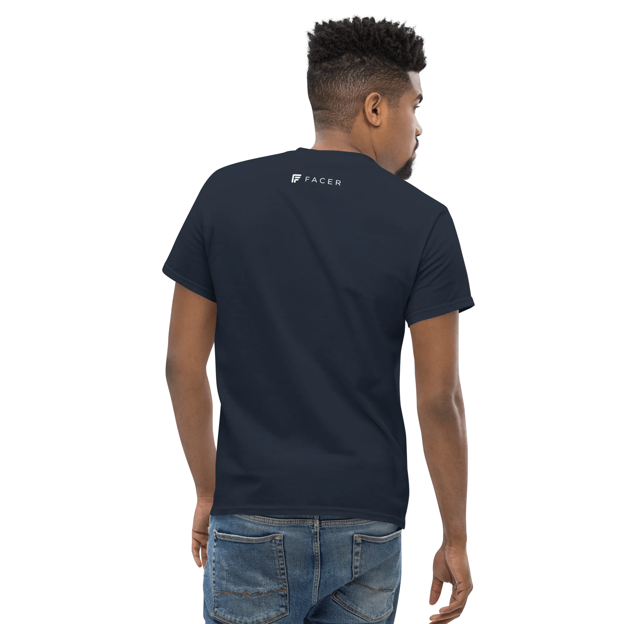 Facer classic T-shirt for men - White logo - Image 14