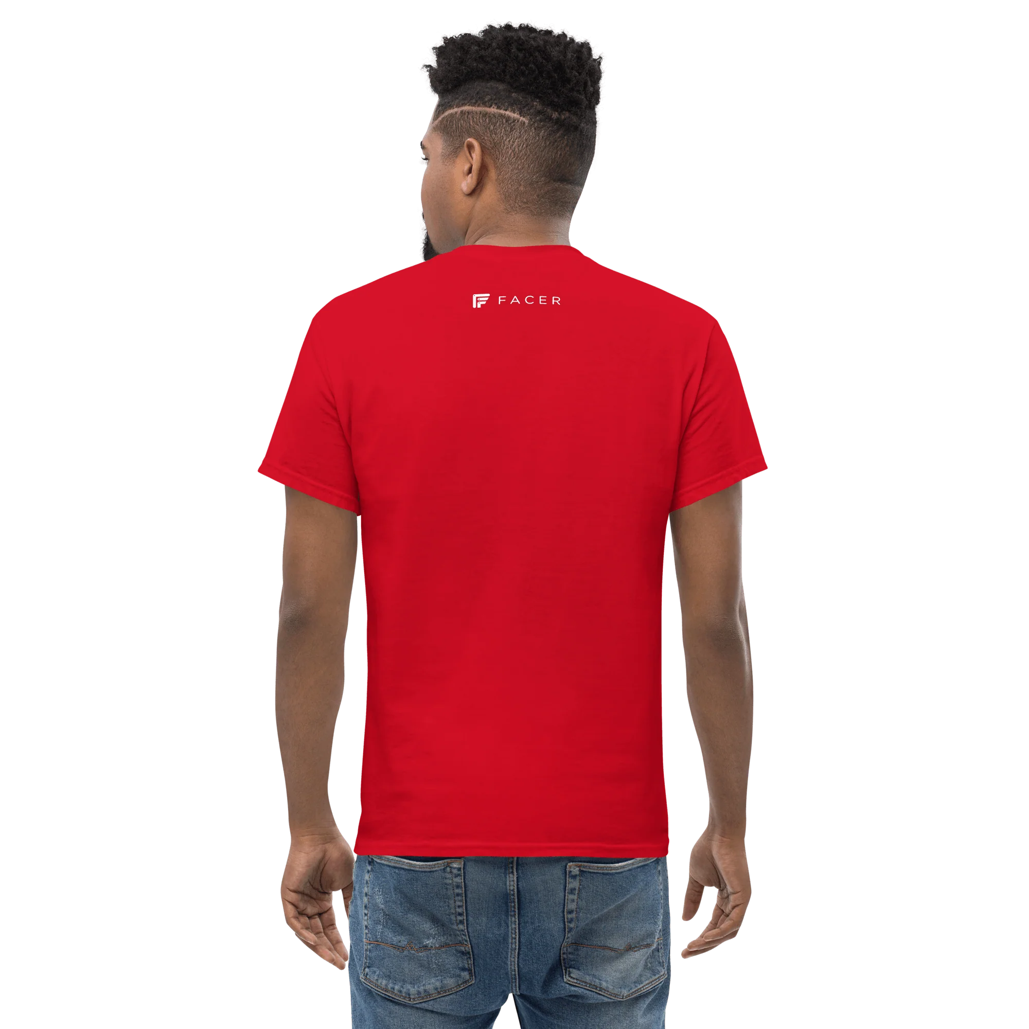 Facer classic T-shirt for men - White logo - Image 17