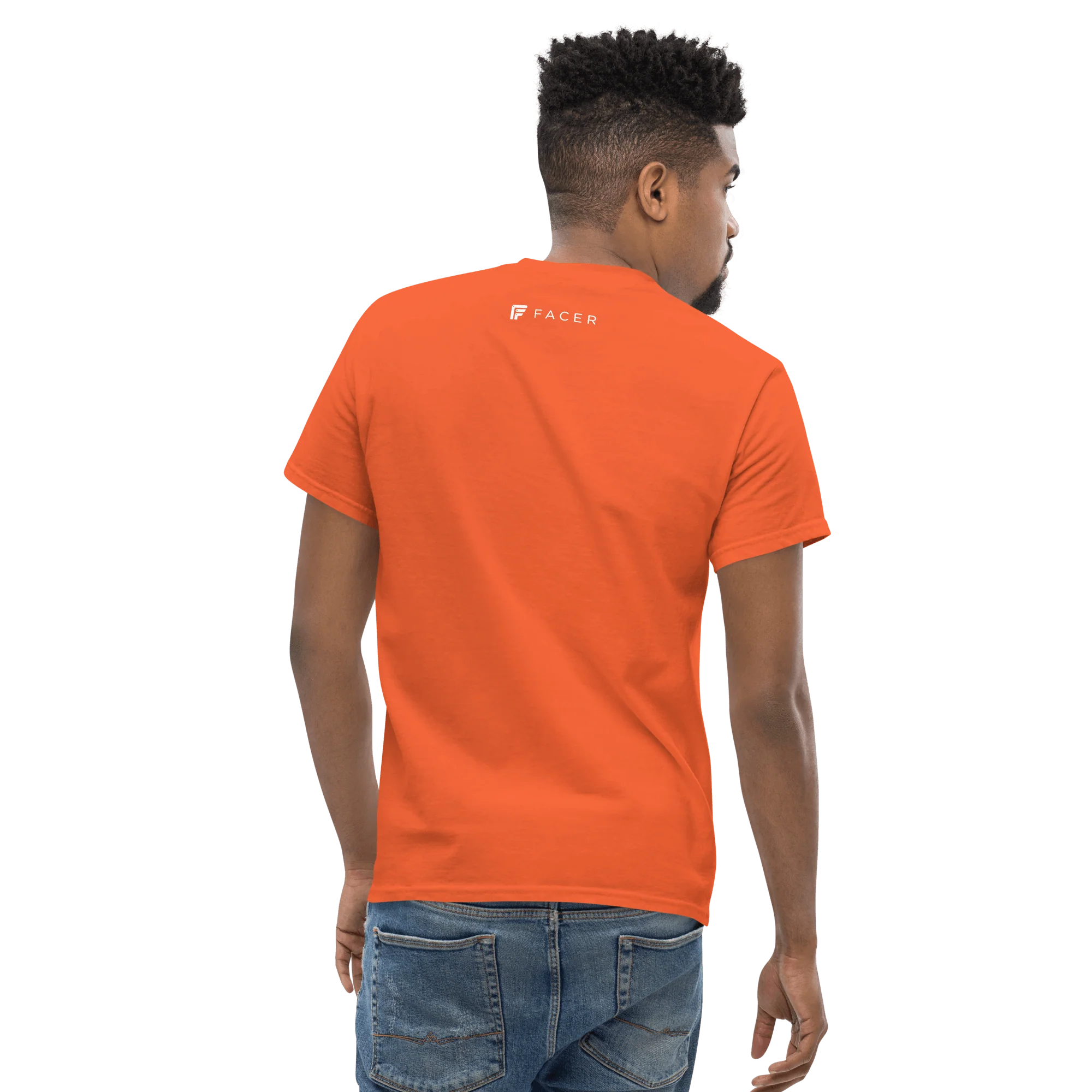Facer classic T-shirt for men - White logo - Image 22