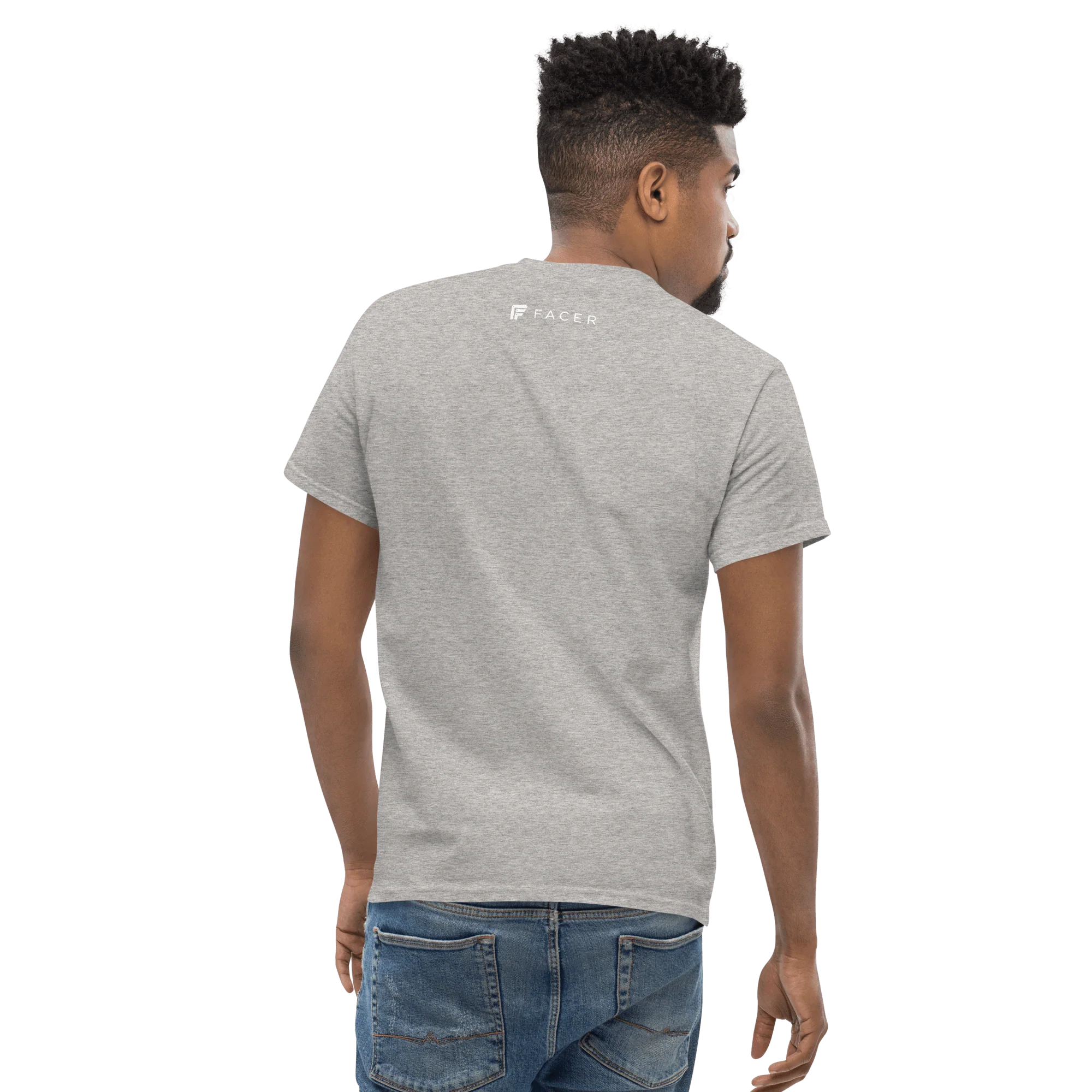 Facer classic T-shirt for men - White logo - Image 26