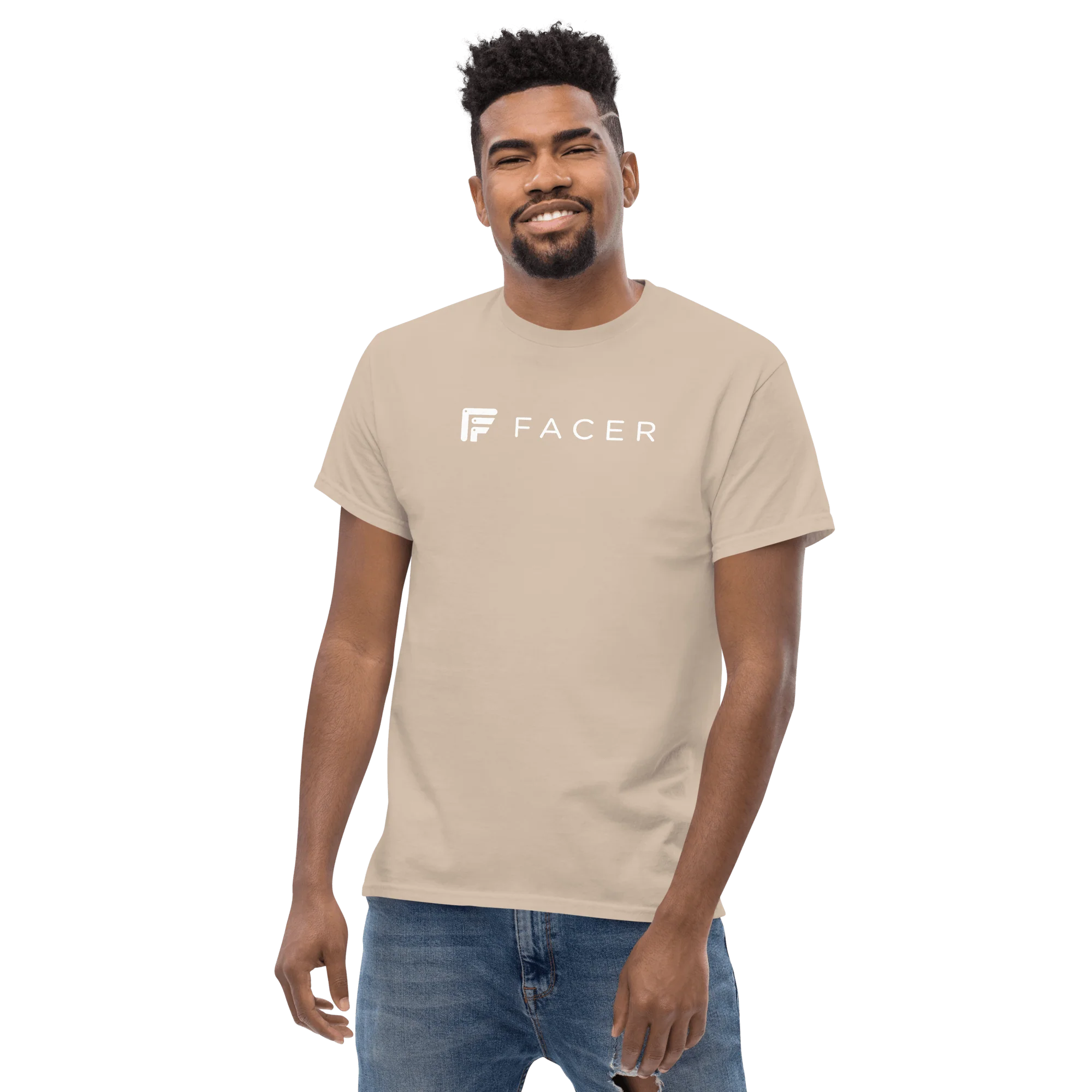 Facer classic T-shirt for men - White logo - Image 28