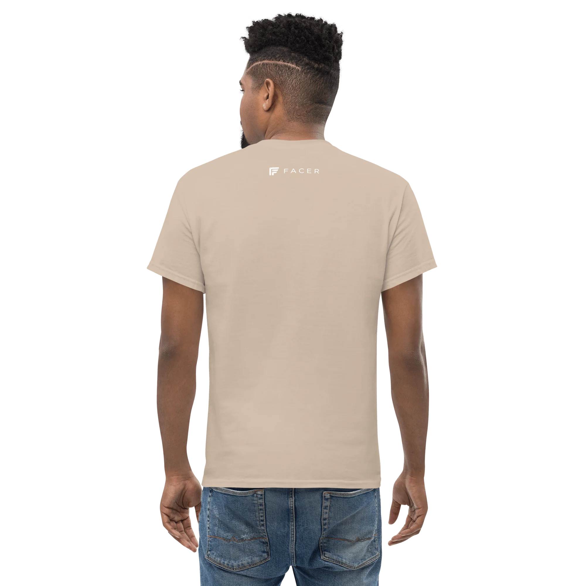 Facer classic T-shirt for men - White logo - Image 29