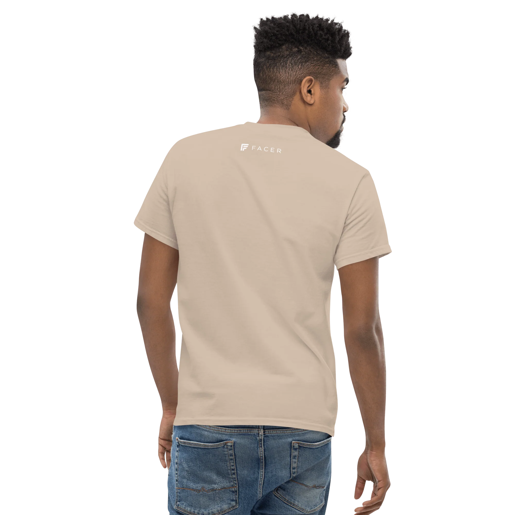 Facer classic T-shirt for men - White logo - Image 30