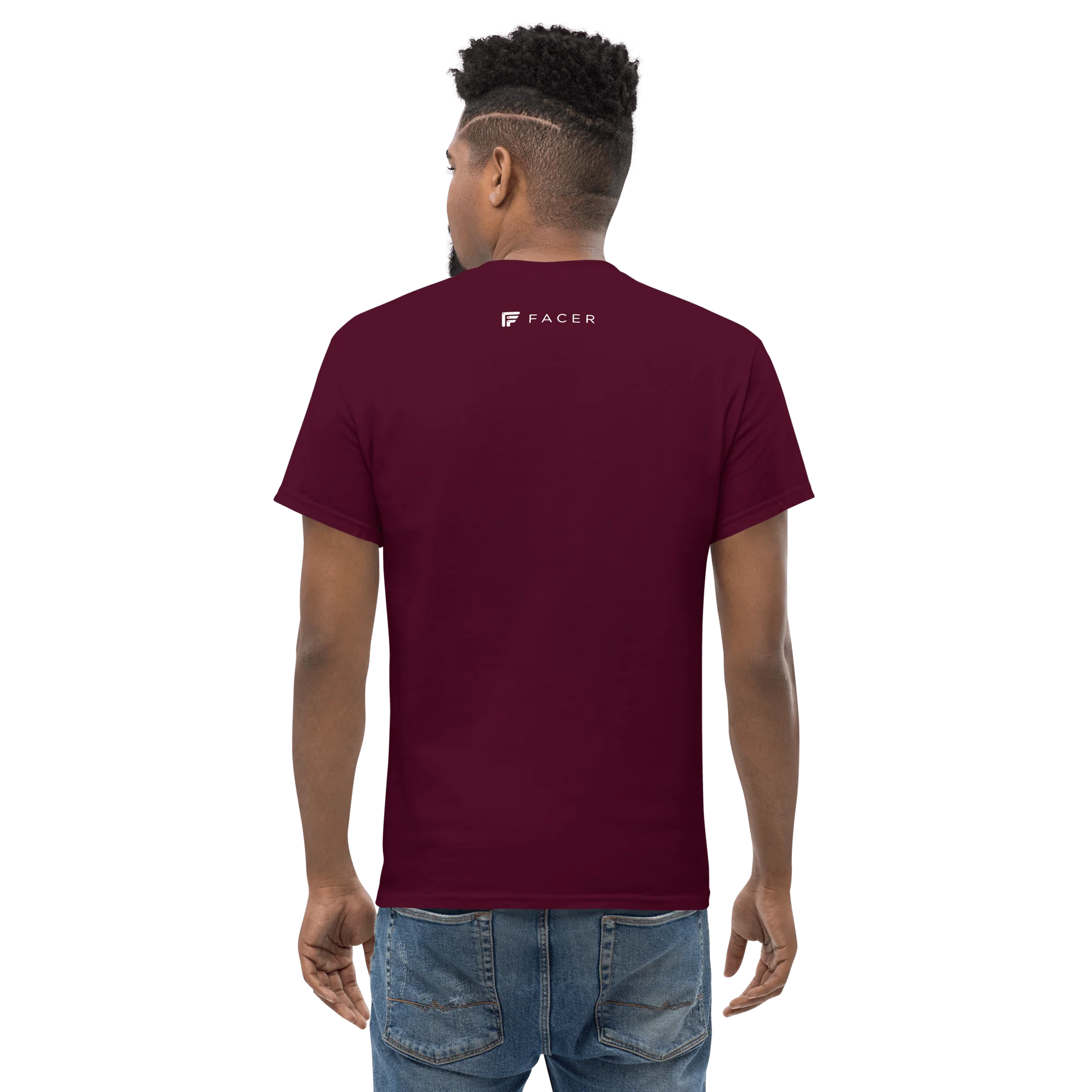 Facer classic T-shirt for men - White logo - Image 6